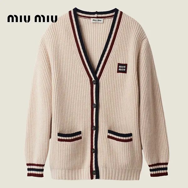 ミュウミュウ カシミヤニットカーディガン MMF840