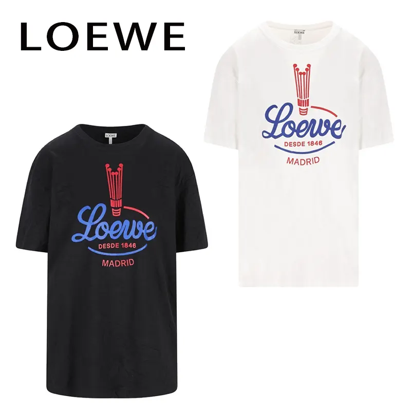 追跡付き発送で安心☆ロエベ Tシャツ コットンブレンド 2色 lyw487629