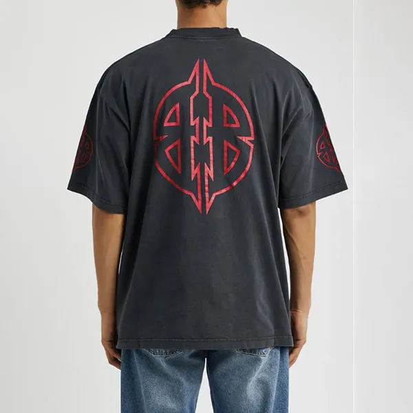 バレンシアガ コピー メタルBB ロゴ Tシャツ 764235 TPVI2 1568