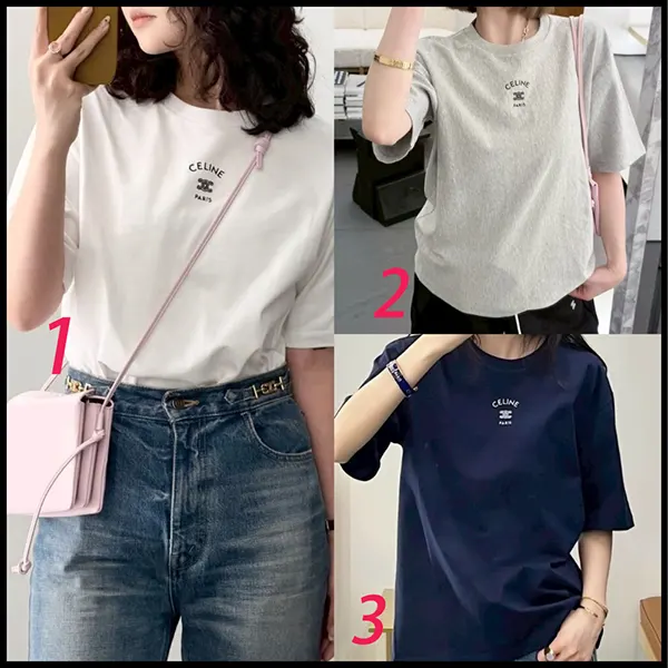 セリーヌ Tシャツ コットンジャージー RX0LJ1242.GKL1