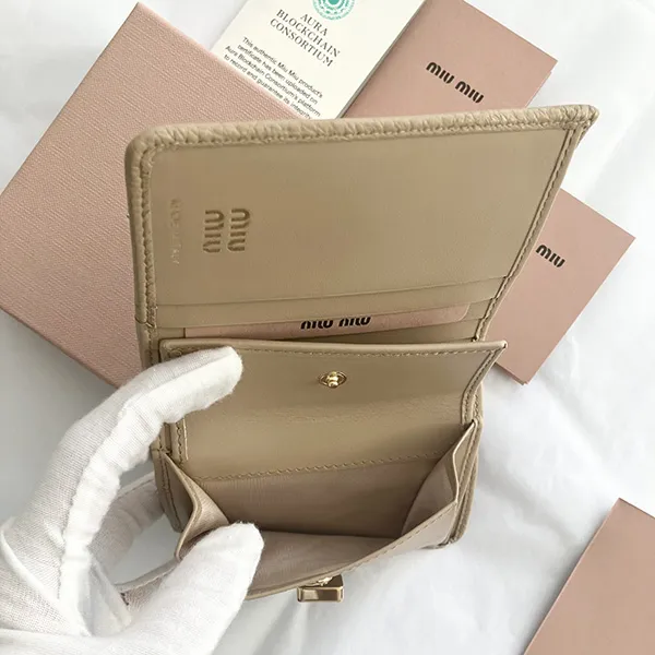 雑誌付録[N級品]【ミュウミュウ】Compact Wallet ロゴベルト コンパクト 2つ折り財布 スーパーコピー 5MV204_2C3Y_F0036