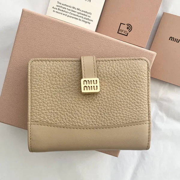 雑誌付録[N級品]【ミュウミュウ】Compact Wallet ロゴベルト コンパクト 2つ折り財布 スーパーコピー 5MV204_2C3Y_F0036