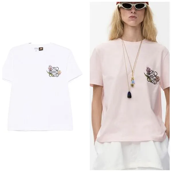 ロエベ アナグラムロゴTシャツ 偽物 S616Y22X91
