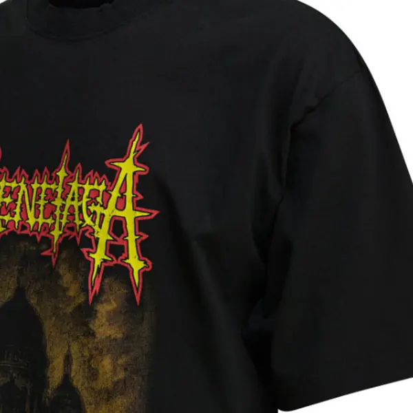 バレンシアガ オーバーサイズ グラフィック Tシャツ 764235TUVE4