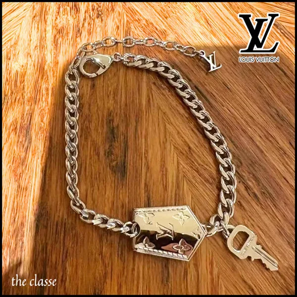 【上品な輝きが高級感♪】ルイヴィトン★ブレスレット・LV タグ M03861