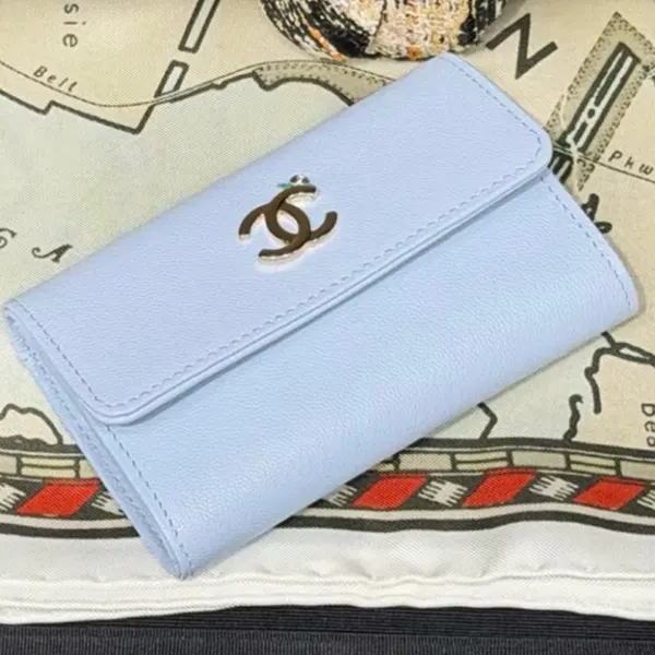 シャネル スモールウォレット 三つ折り財布 AP5293 B25418 UB898