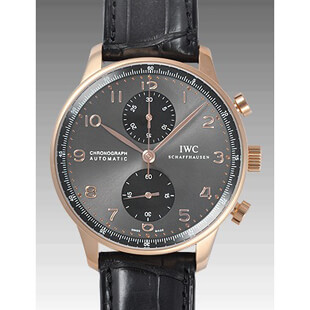 IWCコピー ポルトギーゼクロノ メンズ 自動巻き グレー/ブラック