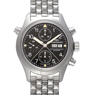 IWCコピー ドッペルクロノ IW3711メンズ 自動巻き ステンレス ブラック