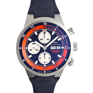 IWCコピー アクアタイマー クロノ クストダイバー IW378101メンズ 自動巻き ステンレス・ラバー ブルー