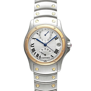 カルティエコピー サントスラウンドGMT 創業150周年 W105602 メンズ 自動巻き シルバー