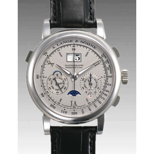 ランゲ&ゾーネA. LANGE & SOHNEコピー ダトグラフ パーペチュアル 410-025メンズ 手巻き シルバー