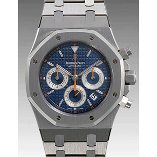 オーデマ・ピゲAUDEMARS PIGUETコピー ロイヤルオーククロノ 26300ST.OO.1110ST.07メンズ 自動巻き ブルー/シルバー