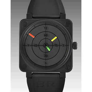 ベル&ロスBELL&ROSSコピーRADER 世界限定500本 BR01-92メンズ 自動巻き ステンレスブラックカ-ボンパウダーコーティング加工 ブラック