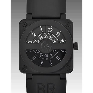 ベル&ロスBELL&ROSSコピー COMPASS 世界限定500本 BR01-92メンズ 自動巻き ステンレスブラックカ-ボンパウダーコーティング加工 ブラック