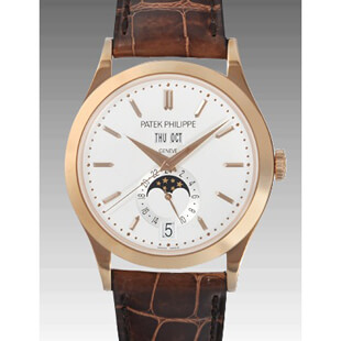 パテックフィリップPATEK PHILIPPEコピー アニュアルカレンダー 5396R-011メンズ 自動巻き ローズゴールド シルバー