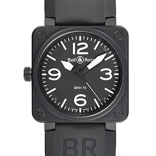 ベル&ロスBELL&ROSSコピー BR01-92 Lefty 世界限定 50本 メンズ 自動巻き ステンレスPVD加工 ブラック