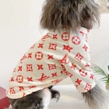 ルイヴィトン 夏用犬服 綿服 ヴィトン 小型犬洋服 ペットウェア tシャツ ペット モノグラム柄
