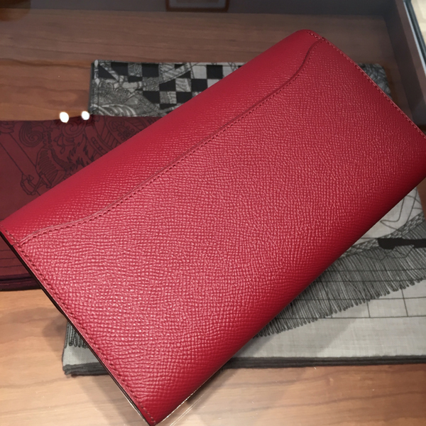 エルメススーパーコピー 2016"ROUGE GRENADExDORE"HERMES★Constance Portefeuille LONG